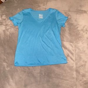 💫nike blue v-neck sports top💫